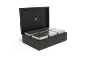 Keuken accessoires - bredemeijer Theedoos met 6 blikken, zwart, bamboe - 184009