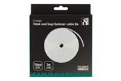 Kabelgoot, Kabelhoes & Kabelbinders - Deltaco Kabelbinders 10mm 5m Wit - CM05W