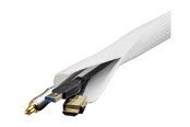 Kabelgoot, Kabelhoes & Kabelbinders - Deltaco Cable Sorting Stocking 3 m White - LDR17