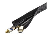 Kabelgoot, Kabelhoes & Kabelbinders - Deltaco Nylon Cable Sorting Stocking 3 m Black - LDR16