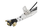 Kabelgoot, Kabelhoes & Kabelbinders - Deltaco Nylon cable shields 20m white - LDR10