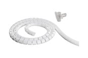 Kabelgoot, Kabelhoes & Kabelbinders - Deltaco Nylon cable shields 10m Wit - LDR05