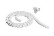 Kabelgoot, Kabelhoes & Kabelbinders - Deltaco Nylon cable cover 2.5m white - LDR03