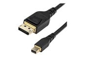 Beelscherm- en tv-kabel - StarTech.com VESA Mini DisplayPort to DisplayPort 1.4 - 2m - Black - DP14MDPMM2MB