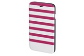 Mobiel - Covers & Cases - Hama "Stripes" Booklet Case for Apple iPhone 6/6s magenta/white - 138290