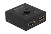 Screen- en audioswitch - DeLOCK HDMI 2 - 1 bidirectioneel 4K 60 Hz compact - 64072