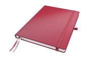 Schrijfblokken, formulieren en notitieboekjes - Leitz  Complete Notitieboek A4 gelijnd met harde kaft Rood - 44720025