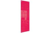 Conferentie & Presentatie - Nobo Smal Glaspaneel 300x900mm Rood - 1915606