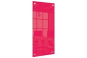 Conferentie & Presentatie - Nobo Smal Glaspaneel 300x600mm Rood - 1915605
