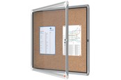 Conferentie & Presentatie - Nobo Premium Plus Afsluitbare Glazen Binnenvitrine Kurk 6xA4 - 1902562