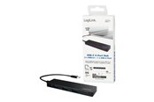 USB hub - LogiLink Ultradunne USB 3.2 Gen 1x1 USB-C 4-poorts hub USB hub - 4 - Zwart - UA0311