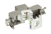 Accessoires - LogiLink Cat.6A Keystone Jack STP AWG 22-24 toolless 17.2 mm Breedte - NK4001