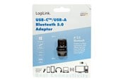 Netwerk-adapter (netwerkkaart, printserver, enz.) - LogiLink Bluetooth 5.0 AV / multimedia paneel USB 3.2 USB-A and USB-C - BT0054