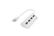USB hub - Hama USB hub 4 Ports USB 2.0 480 Mbit/s Wit USB hub - 4 - USB 2.0 - Wit - 002001200000