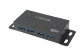 USB hub - LogiLink USB 3.0 hub 4-Port Metaal housing USB hub - 4 - USB 3.2 - UA0149