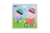 Houten speelgoed - Barbo Toys Peppa Pig - Framed Wooden Puzzle - Biking - 9006