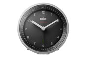 Decoratie - Braun BC07 - alarm clock - round - quartz - desktop - silver/black - 67098