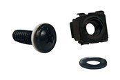 Rackkoffers - Tripp Lite Rack Enclosure Cabinet Square Hole Hardware Kit Screws Washers - rack screws nuts and washers - SRCAGENUTS