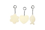 Hobby artikelen - Creativ Company Decorate your Wooden Sleutelhanger 3pcs. - 576841