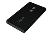 Harde schijf accessoires - LogiLink External HDD enclosure 2.5" SATA USB 3.0 aluminum black - UA0106