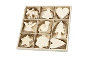 Hangers en haken - Creativ Company Decorate your Wooden Christmas Pendants 72st. - 56742