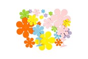 Schrijf- en tekenartikelen - Creativ Company Foam molds Flowers 100st. - 79020
