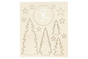 Schrijf- en tekenartikelen - Creativ Company Create and decorate your wooden Kerstmis trees - 57886