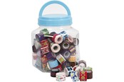 Tape & Lijm - Creativ Company Tape with Print in Pot 90pcs. - 24613