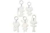Schrijf- en tekenartikelen - Creativ Company Fabric Animals Keychain 5pcs. - 49503