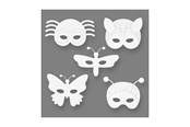 Borden en kaarten - Creativ Company Insectenmaskers Karton 16st. - 95215