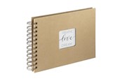 Fotoalbum & archivering - Hama "Craft" Spiral Album 24 x 17 cm 40 Kraft Papier Pages - 7210