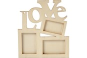 Schrijf- en tekenartikelen - Creativ Company Photo Frame Love Wood - 574750