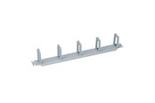 Rackkoffers - LogiLink 19" cable management bar 1U with 5 turnable Plastic brackets Grijs - OR104G