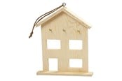 Hangers en haken - Creativ Company Houten sleutelkastje met 3 haken - 57532