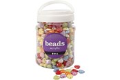 Schrijf- en tekenartikelen - Creativ Company Heart Kralen in Jar 700ml - 69702