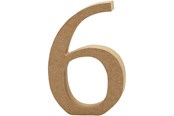 Schrijf- en tekenartikelen - Creativ Company Nummer 6 MDF 8cm 1 stuk. - 56397
