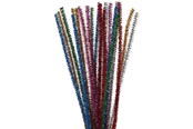 Schrijf- en tekenartikelen - Creativ Company Chenille Glitter 24pcs. 30cmx6mm - 51648