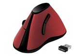 Muis - LogiLink Ergonomic Verticaal Muis Draadloos 2.4 GHz Rood - Vertical mouse - Optisch - 5 knoppen - Rood - ID0159