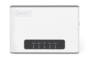 Netwerkapparatuur & Uitbreiding naar draadloos - DIGITUS DN-13024 2 Port USB 2.0 Wireless Multi-Functional Network Server 300 Mbps - DN-13024