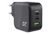 Mobiel - Adapters & Opladers - Green Cell power adapter - PowerGaN - USB 2 x USB-C - 65 Watt - CHARGC08