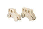 Houten speelgoed - Creativ Company Wooden Auto's 2pcs. - 59223