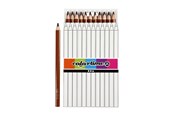Schrijf- en tekengerei - Creativ Company Triangular Jumbo colored pencils - Brown 12pcs. - 38180