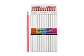 Schrijf- en tekengerei - Creativ Company Triangular Jumbo colored pencils - Pink 12pcs. - 38173