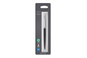 Schrijf- en tekengerei - Parker Jotter Ballpoint Pen | Bond Street Black with Chrome Trim | Medium Point Blue Ink - 1953207
