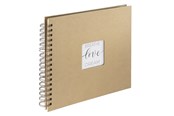 Fotoalbum & archivering - Hama "Craft" Spiral Album 28 x 24 cm 40 Kraft Paper Pages - 7211