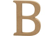 Schrijf- en tekenartikelen - Creativ Company Letter B MDF 13cm 1 stuk. - 56311