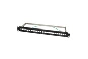Accessoires - LogiLink 19" Patch panel for 24 keystone jacks 1U unloaded Zwart - NK4042