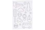 Schrijf- en tekenartikelen - Creativ Company Color your own Magnets - Transport - 51235