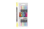 Schrijf- en tekengerei - Creativ Company Double-sided markers - Pastel colors 6pcs. - 37991