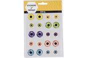 Schrijf- en tekenartikelen - Creativ Company 3D eyes 20mm 1 sheet - 28993